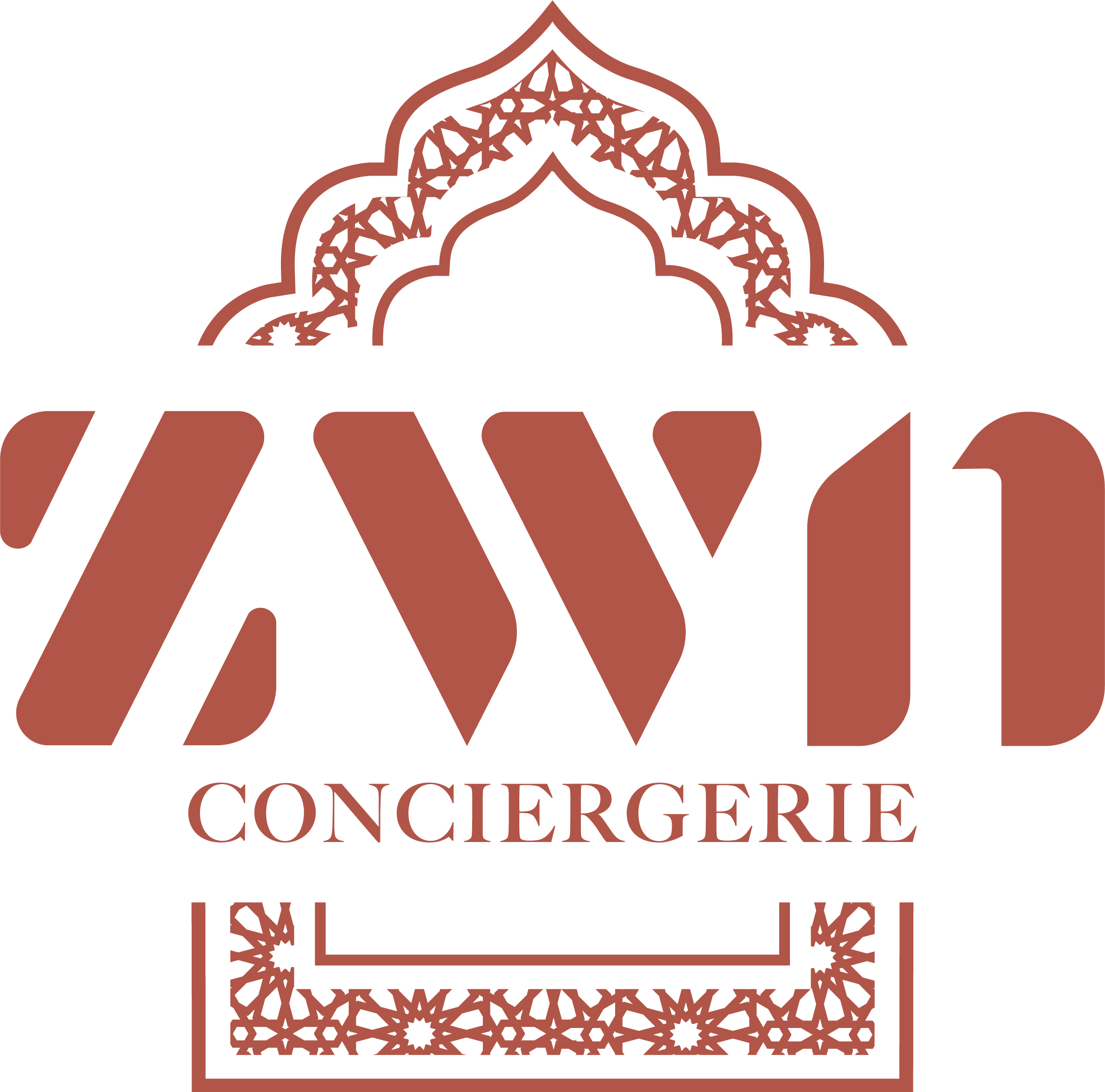 Logo de ZWN Conciergerie, service de gestion de villas privées à Marrakech pour location Airbnb et optimisation d'investissement.