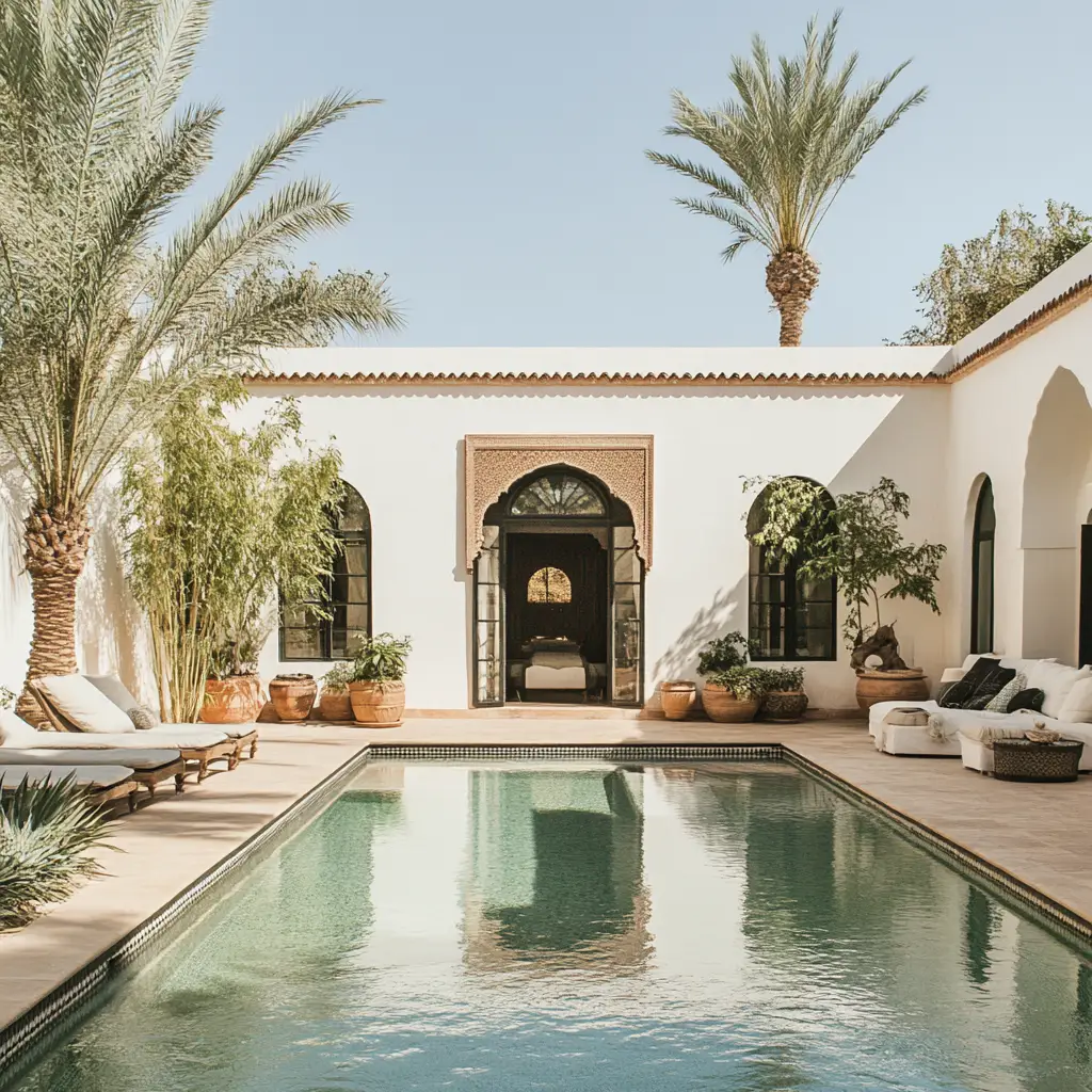 Villa de luxe à Marrakech avec piscine, gérée par ZWN Location pour un séjour sécurisé et exclusif