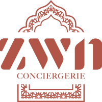 Logo de ZWN Conciergerie, service de gestion de villas privées à Marrakech pour location Airbnb et optimisation d'investissement.